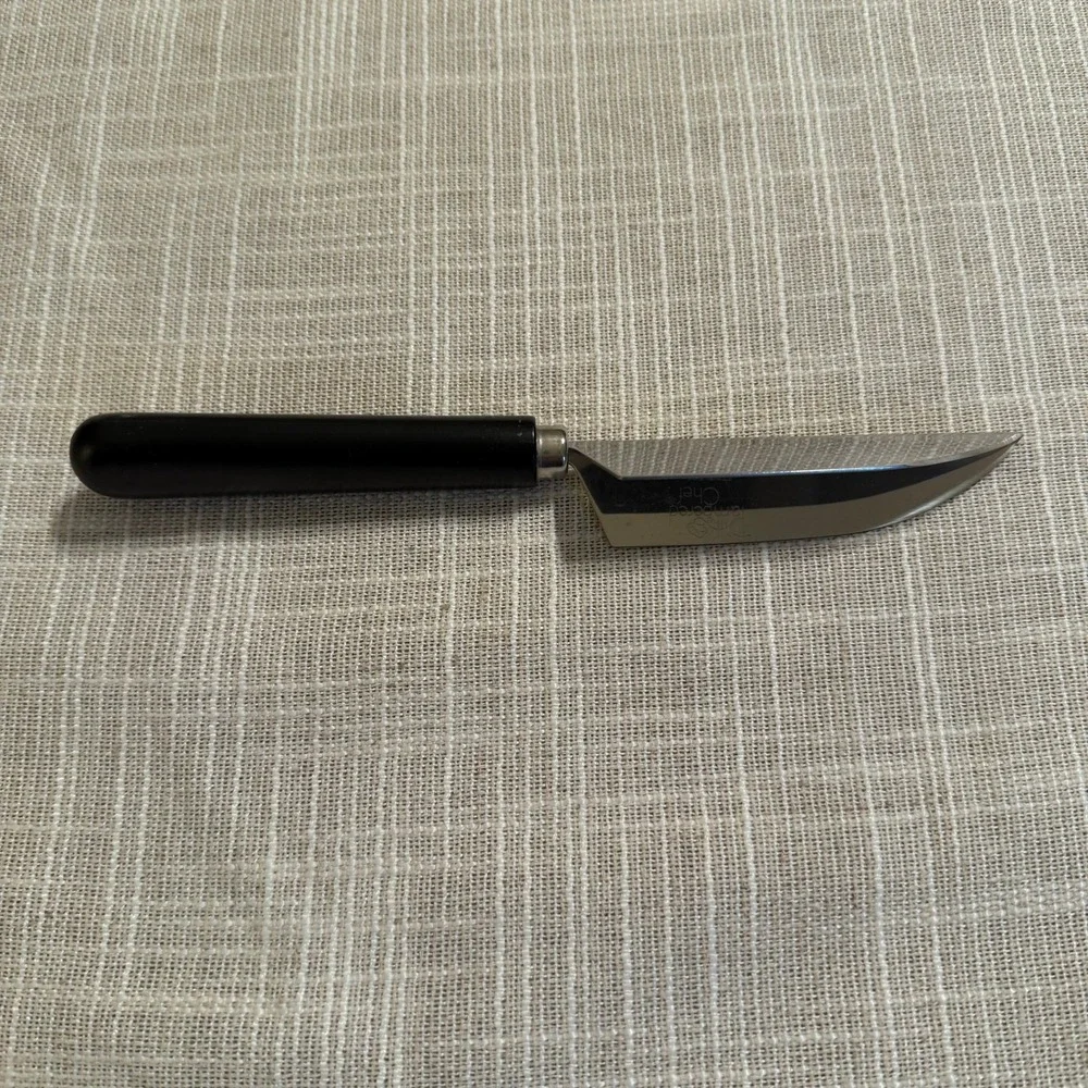The Pampered‎ Chef Quikut Paring Knife Stainless Steel Black Handle 8 Inch